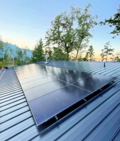 Solar Panel Install Salty Spring Island